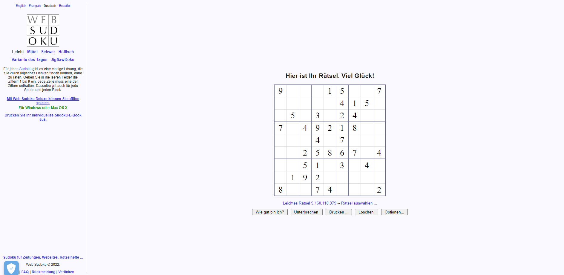 Web Sudoku - Billions of Free Sudoku Puzzles To Play Online